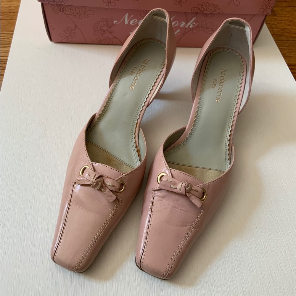 Vintage Liz Claiborne Baby Pink Kitten Heels
